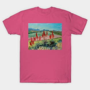 Spear-shaped aloes at Albertinia, South Africa T-Shirt